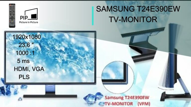 Samsung T24E390EW: Recensione Completa del Monitor TV Multifunzione